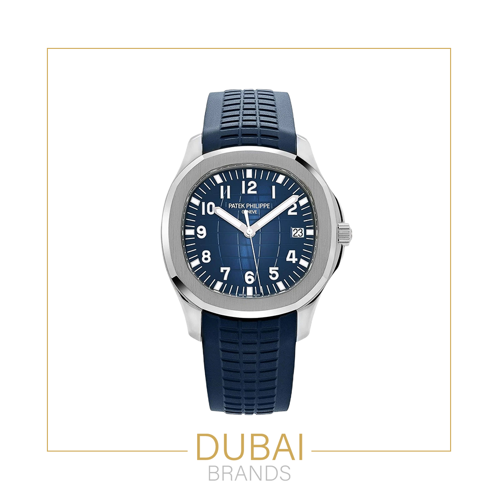 Patek Philippe Nautilus 40mm Blue Dial Stainless Steel Blue Rubber Strap