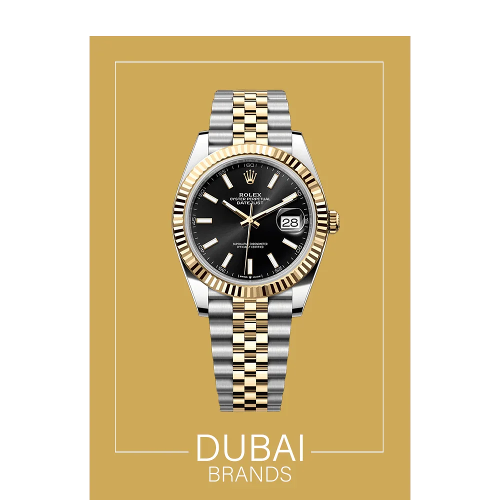 SC Rolex Datejust 41 Two Tone Yellow Gold Black Dial Jubilee Fluted - Clean V3