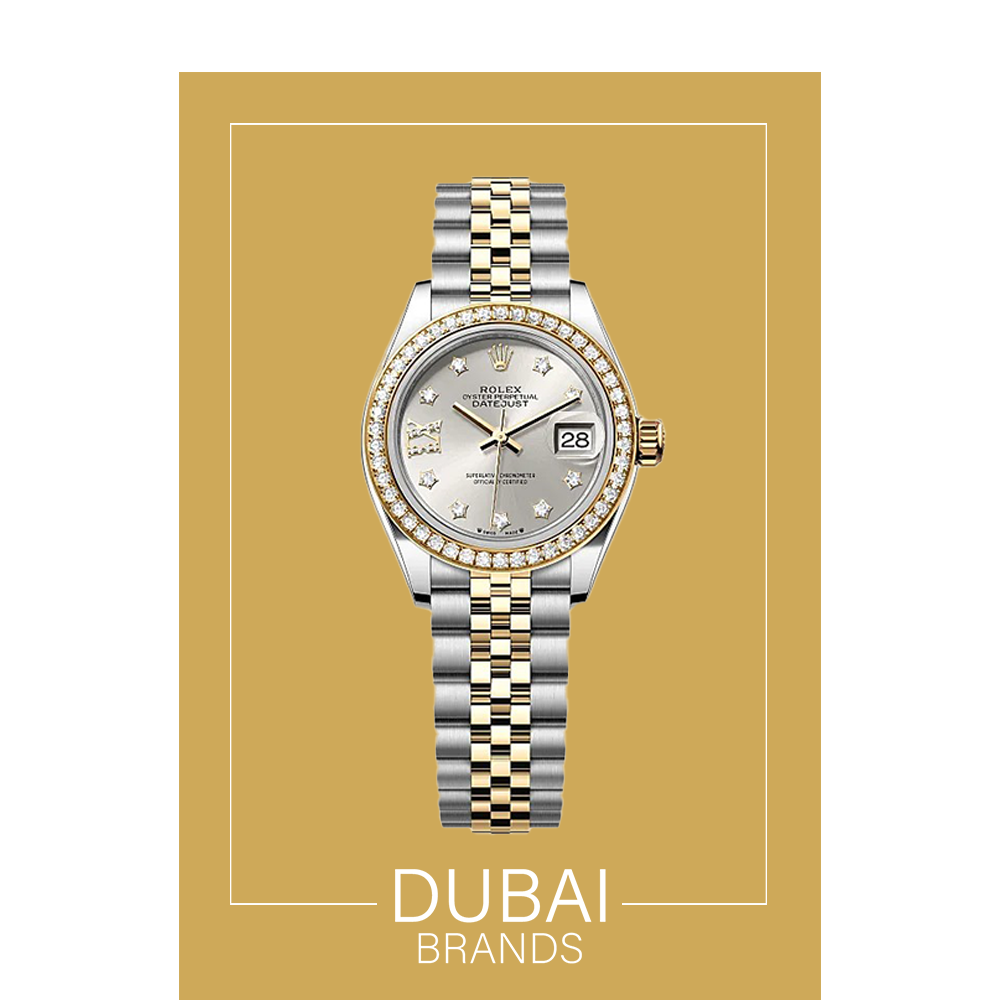 SC Rolex Datejust 31 Grey Dial Diamond Bezel Jubilee Two Tone Diamond Markers
