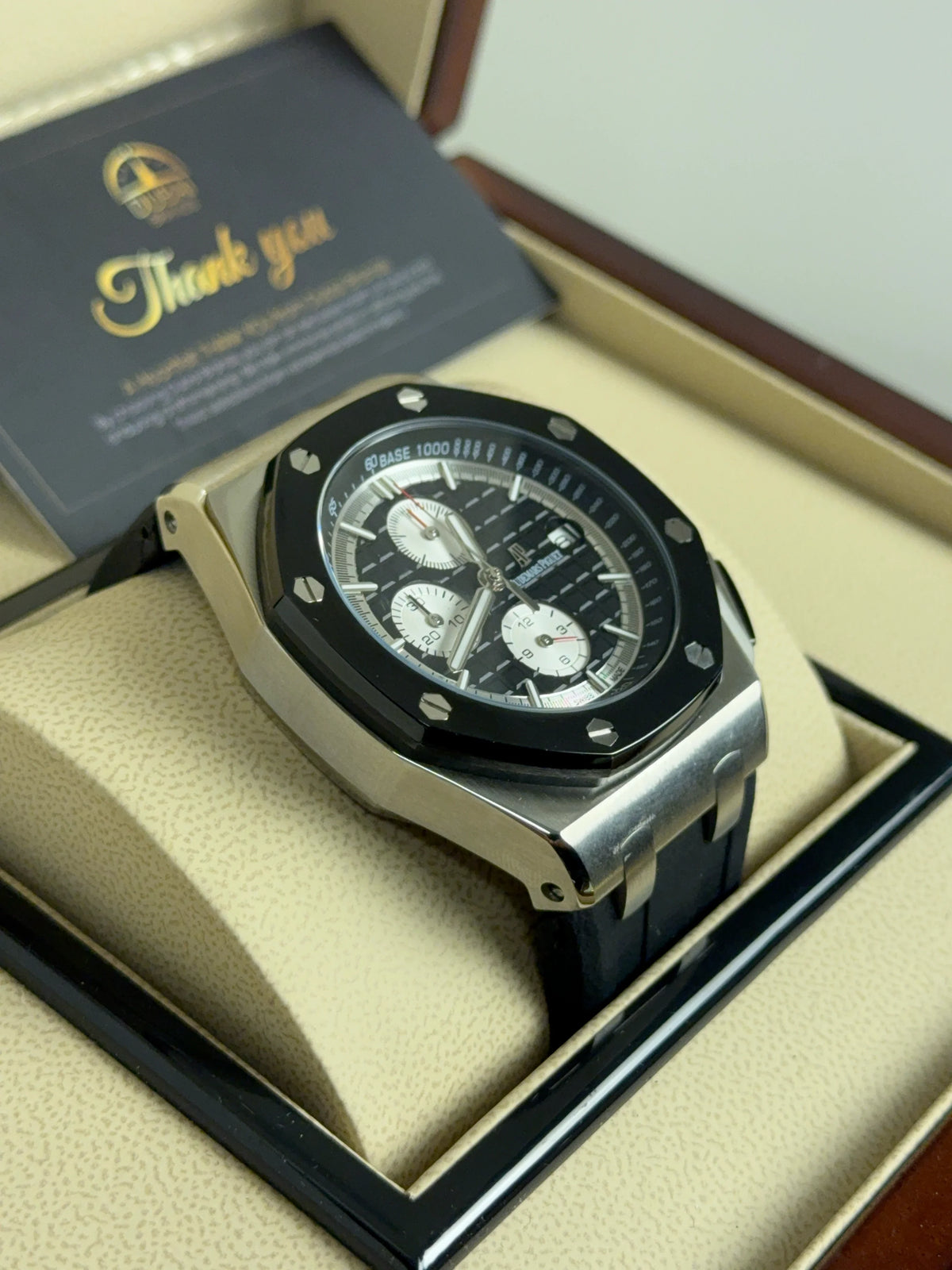 Audemars Piguet Royal Oak Offshore Chronograph 44mm Black Dial Black Bezel Rubber Strap
