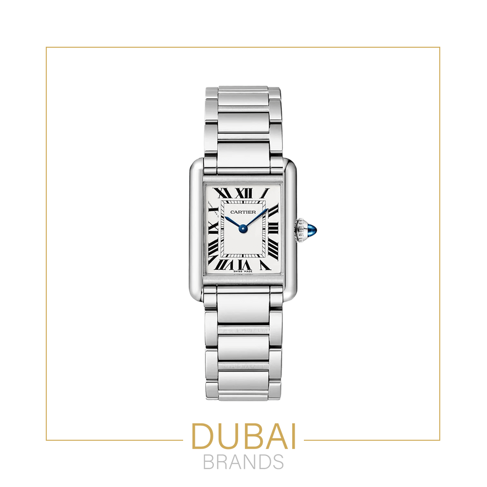 Cartier Tank Small White Dial Stainless Steel Bracelet
