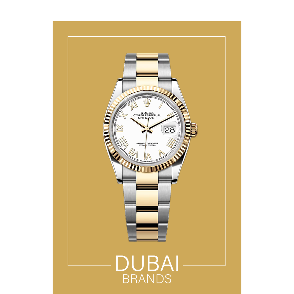SC Rolex Datejust 31 White Dial Roman Fluted Bezel Oyster Two Tone
