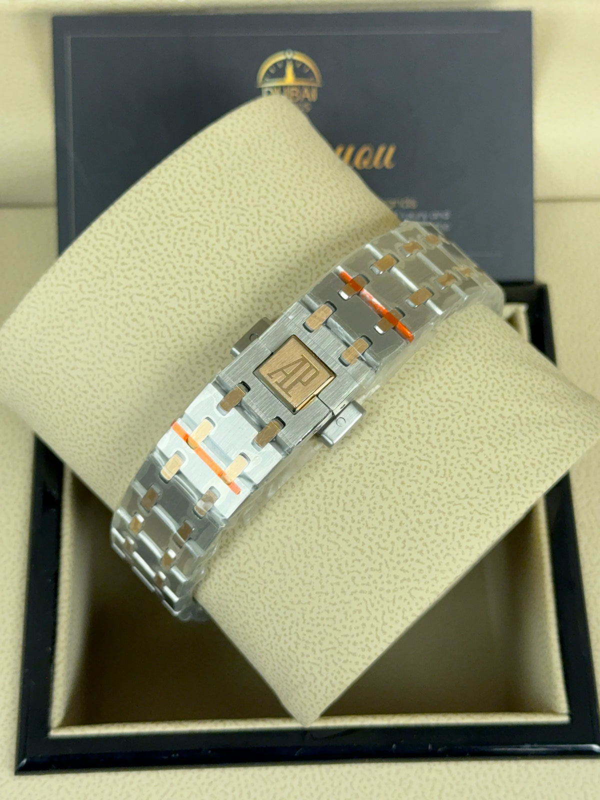 Audemars Piguet Royal Oak Medium Grey Dial Diamond Bezel Two Tone Integrated Bracelet